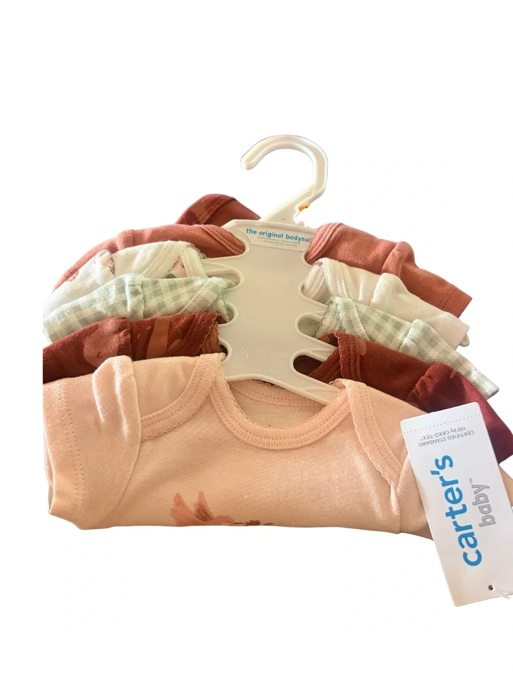 Carter’s Newborn Short-Sleeve One-Piece Bodysuit Set of 5 NWT